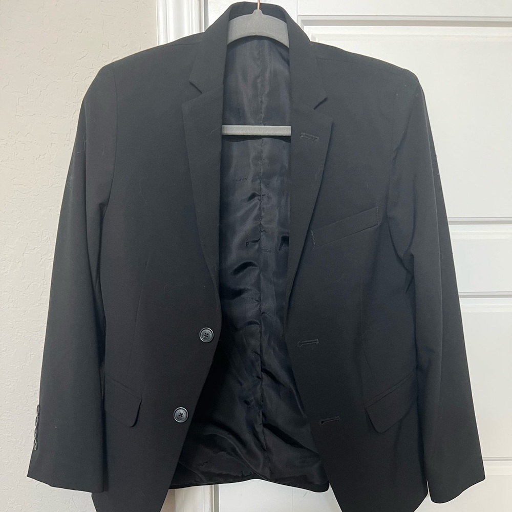 Calvin Klein Black blazer Jacket 2 button with 3 button accent on sleeve